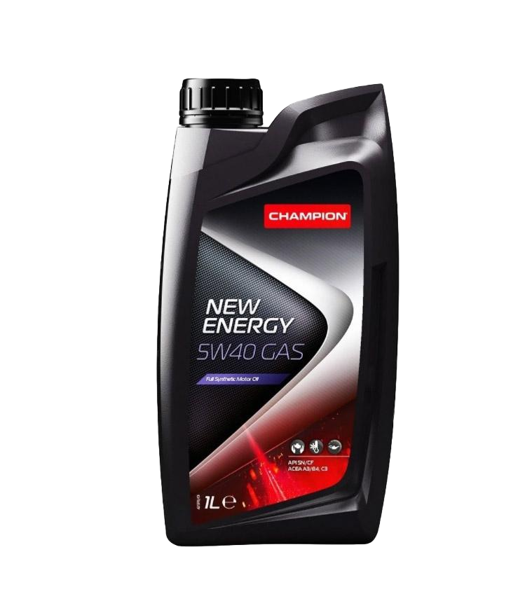 Моторное масло Champion New Energy 5W40 GAS, 1л